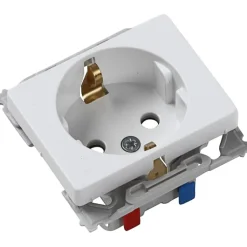New LK Opus 66 stikkontakt schuko 1 modul, hvid Stikkontakter|Opus 66 Stikkontakter