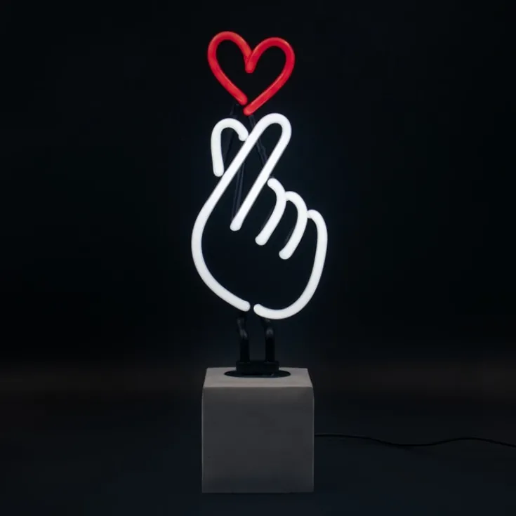 Outlet Finger hjerte neonskilt Neonskilte