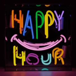 Outlet Happy Hour neonskilt Neonskilte