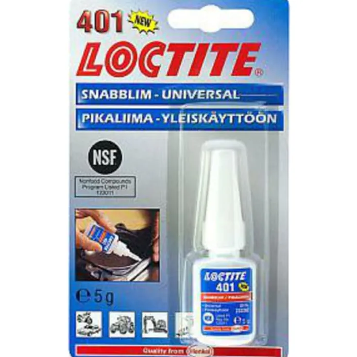 New 401 hurtiglim, multifunktionel, 5g Fuge & Lim