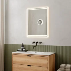 Outlet Focus spejl med lys, Spejle Med Lys