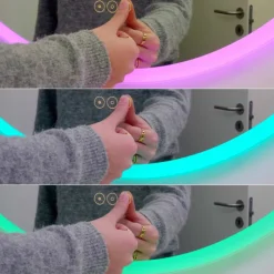 Discount Johannesburg RGB spejl med lys, dæmpbar, touch, Spejle Med Lys