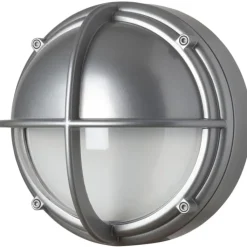Discount skotlampe, 3000K, halvskærmet, klar aluminium Louis Poulsen