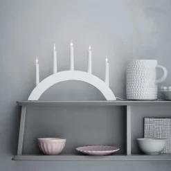 Clearance Atle julelysestage, 5 lys, Julepynt Med Lys