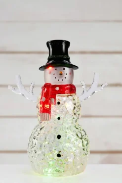 Outlet Frans snemand borddekoration Julepynt Med Lys