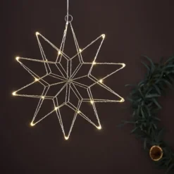 New Gleam stjerne med lys, Julepynt Med Lys