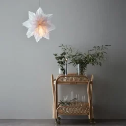 Neela julestjerne med lys, 48 cm, hvid Julestjerner Med Lys