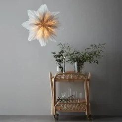 Best Neela julestjerne med lys, 56 cm, grå Julestjerner Med Lys