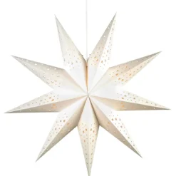 Discount Solvalla julestjerne med lys, 100 cm, hvid Julestjerner Med Lys