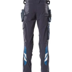 Accelerate håndværkerbukser med stretch, marineblå, str. 82C62 Bukser & Shorts