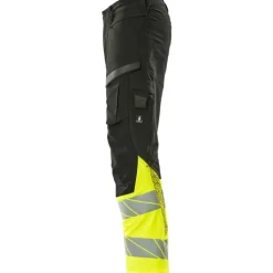 New Accelerate Safe arbejdsbukser med full stretch, sort/hi-vis gul, str. Bukser & Shorts