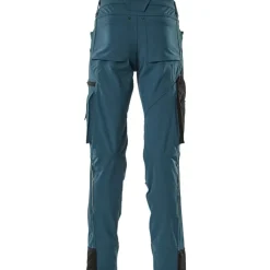 Advanced arbejdsbukser med stretch, petroleumsblå, str. 76C42 Bukser & Shorts