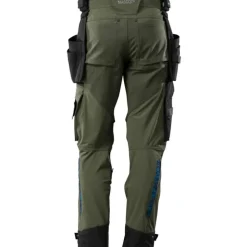New Advanced håndværkerbukser med stretch, grøn, str. 76C51 Bukser & Shorts