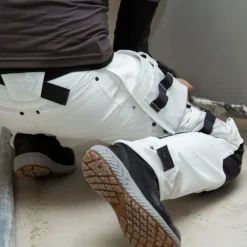 Online Advanced håndværkerbukser med stretch, hvid, str. 82C45 Bukser & Shorts
