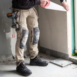 Discount Advanced håndværkerbukser med stretch, khaki, str. 82C62 Bukser & Shorts
