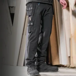 Sale Advanced håndværkerbukser med stretch, sort, str. 76C54 Bukser & Shorts