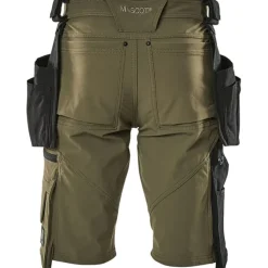 Outlet Advanced håndværkershorts med stretch, grøn, str. C46 Bukser & Shorts