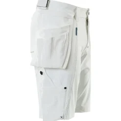 Advanced håndværkershorts med stretch, hvid, str. C43 Bukser & Shorts