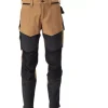 Sale Customized arbejdsbukser med stretch, khaki/sort, str. 76C46 Bukser & Shorts