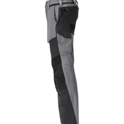 Sale Customized arbejdsbukser med stretch, lysegrå/sort, str. 76C54 Bukser & Shorts