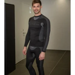 Clearance Lahti langærmet undertrøje, sort, str. 4XL/5XL Undertøj