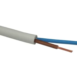 100 meter Downlight kabel 2x1,5mm², hvid Downlight Kabler