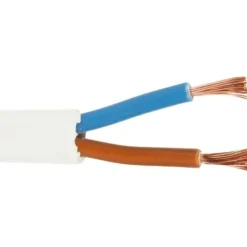 Hot 400 meter Hvid lampeledning 2x0,75mm² i metermål Plastledninger