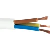 Online 50 meter PKAJ plastkabel 3G2,5 mm², hvid Installationskabler