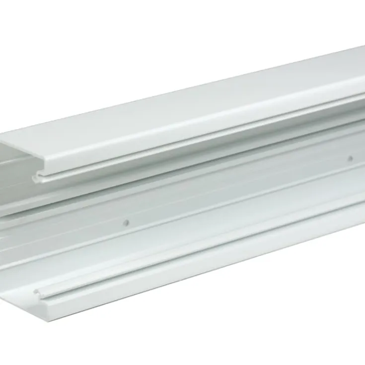 Clearance 2 meter BR installationskanal 70/130, perlehvid Kabelkanaler