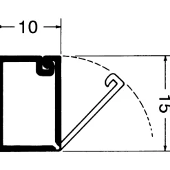 Best 2 meter kabelkanal komplet hvid, 10x15 mm Kabelkanaler