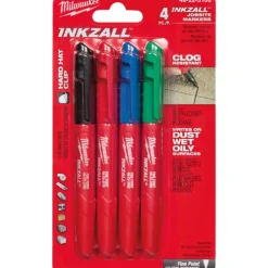 Best Inkzall tuscher, blå, rød, grøn og sort, 4 stk Tuscher & Skriveudstyr