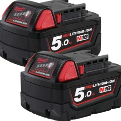 New M18 B52 batterier, 2 x 18V/5,0 Ah Batterier & Opladere