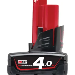 Outlet M12 Red Lithium batteri, 12V/4,0 Ah Batterier & Opladere