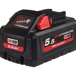 Sale M18 Red Lithium High Output batteri, 18V/5,5 Ah Batterier & Opladere