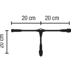 Sale MK Quickfix t-fordeler, 230V, 2 udgange, Udendørs Julelys