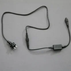 New MK Quickfix tilslutningskabel, 230V, max 480W, 1,5 meter, sort Udendørs Julelys
