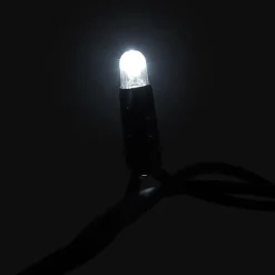Clearance MK String Lite LED lyskæde, 120 koldhvid, 230V, 12 meter, sort Udendørs Julelys