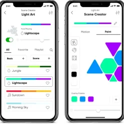 Shapes Hexagons startpakke, 9 paneler Led Strips|Nanoleaf