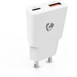 Best USB A- & C adapter, 30W, hvid Mobil, Pc & Data