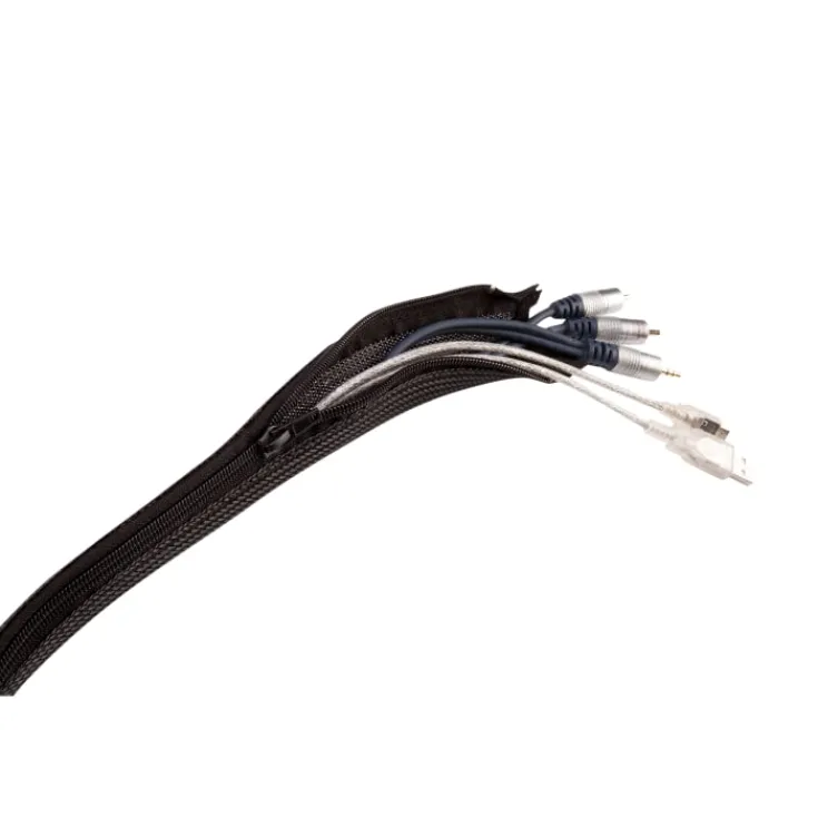 Discount Ônest kabelstrømpe med lynlås, 20 mm, 1 meter, sort Kabelkanaler