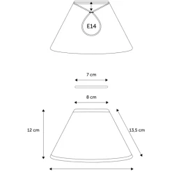 Sale Emma Casa lampeskærm, beige, Lampeskærme