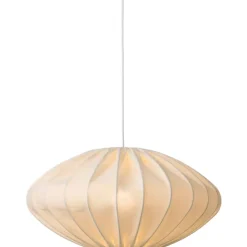 Hot Jasmin Ellipse pendel, hvid ledning, hvid Nielsen Light