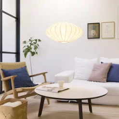 Hot Jasmin Ellipse pendel, hvid ledning, hvid Nielsen Light