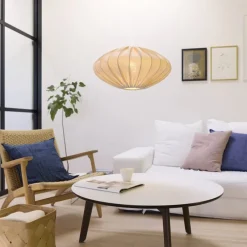 Online Jasmin Ellipse pendel, hvid ledning, sand Nielsen Light