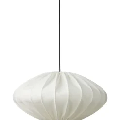 Clearance Jasmin Ellipse pendel, sort ledning, hvid Nielsen Light