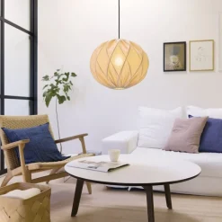 Discount Jasmin pendel, sort ledning, sand Nielsen Light