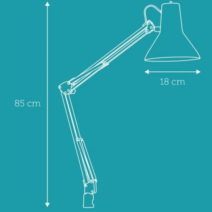 Jensen arkitektlampe, Nielsen Light|Klemmelamper