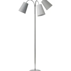 Salsa gulvlampe, krom med skærme Gulvlamper