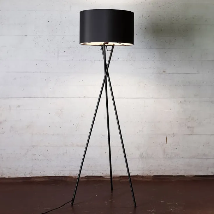 Hot Uptown gulvlampe, sorte ben og sort skærm Gulvlamper