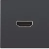 Best HDMI udtag connector for stikmontering, antrasit Udtag & Konnektorer